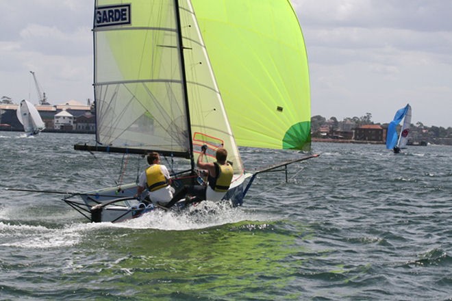 Garde finished second overall - SLAM 12ft Skiff Interdominions  &copy; Rolf Lunsman